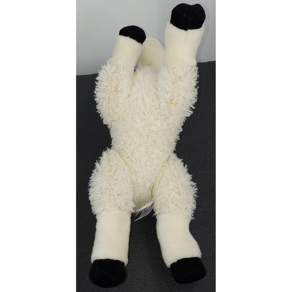 Aurora Flopsie Llama 8x9" Plush Long Curly Fur Stuffed Animal NWT 2017 - Picture 4 of 7